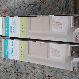 Cordless Ivory Fabric Roman Sade 24 x 72 NWT